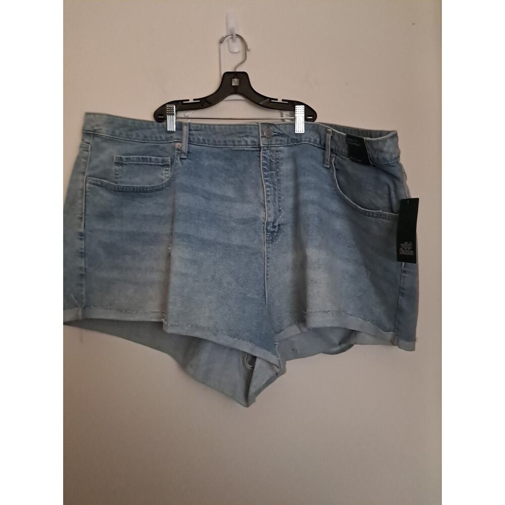 Wild Fable Womens 28 A Cut Off Jean Shorts Rolled Cuff High Rise